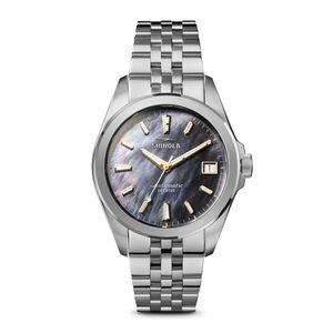 Shinola Circadian Automatic Watch with Black Mother of Pearl Dial